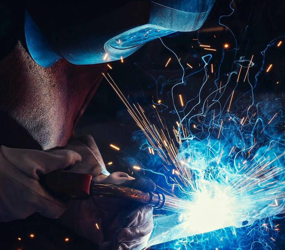 Man welding